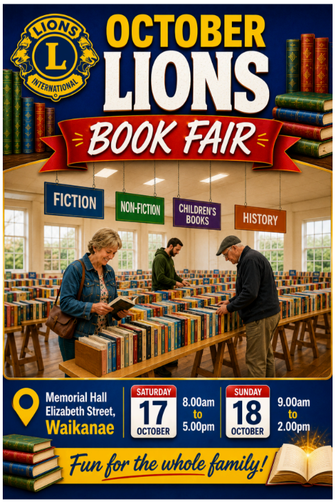 Ever-popular Book Fair is Back 17 and 18 October 2026